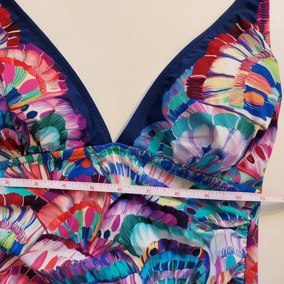 NWOT Madame Butterfly Halter Tankini Bathing Suit Top - Picture 8 of 9